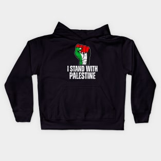 i stand with PALESTINE Kids Hoodie